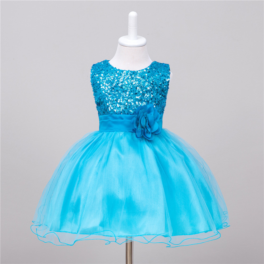 Baby Sequin Dress Flower Girl Wedding Princess Dress - Image 41