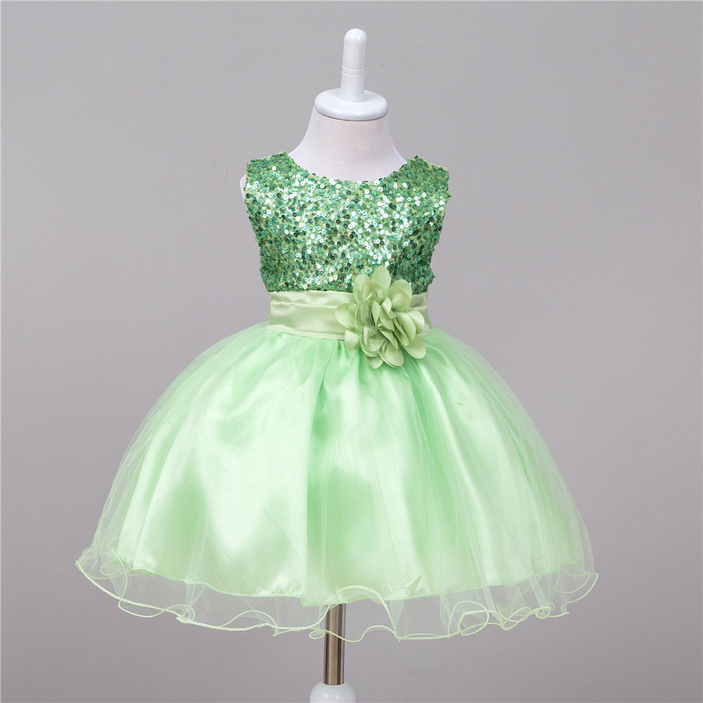 Baby Sequin Dress Flower Girl Wedding Princess Dress - Image 54