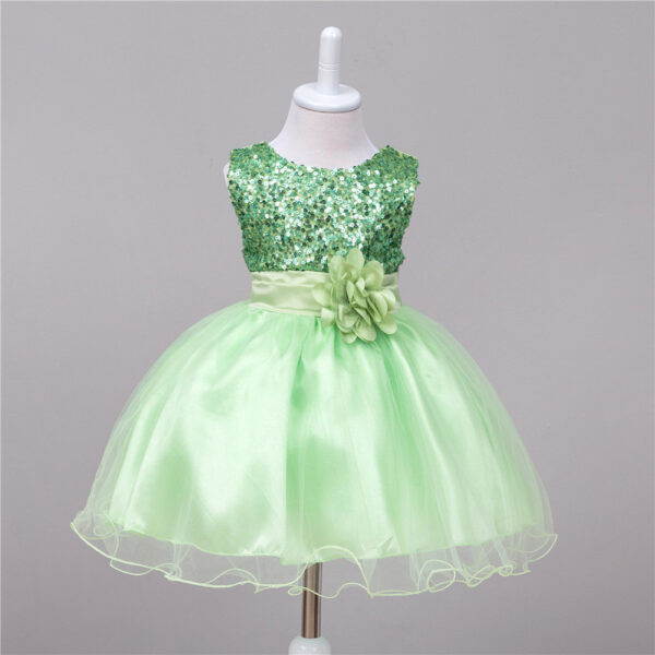 Baby Sequin Dress Flower Girl Wedding Princess Dress - Image 55