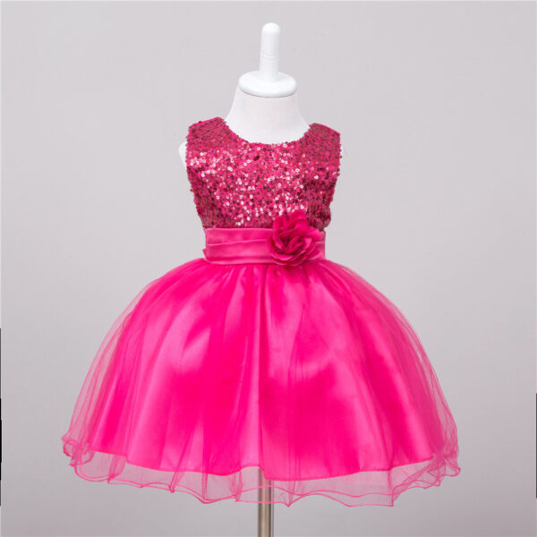 Baby Sequin Dress Flower Girl Wedding Princess Dress - Image 71