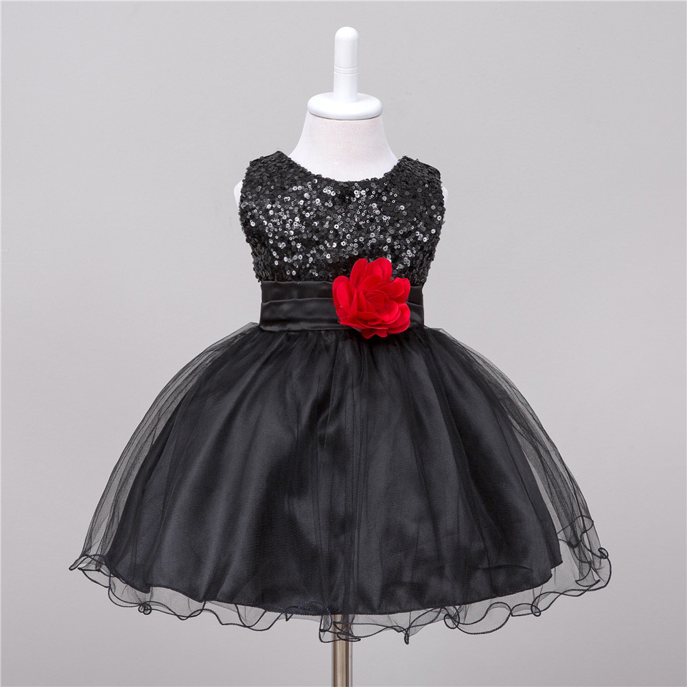 Baby Sequin Dress Flower Girl Wedding Princess Dress - Image 40
