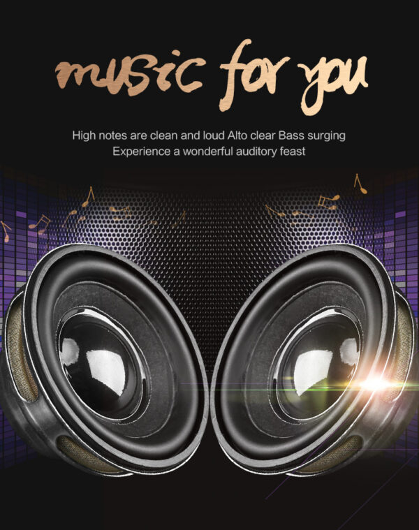 Creative Bluetooth Subwoofer Stereo Speaker LED Desk Lamp Stepless Dimming Folding Touch Atmosphere Night Light - Image 22