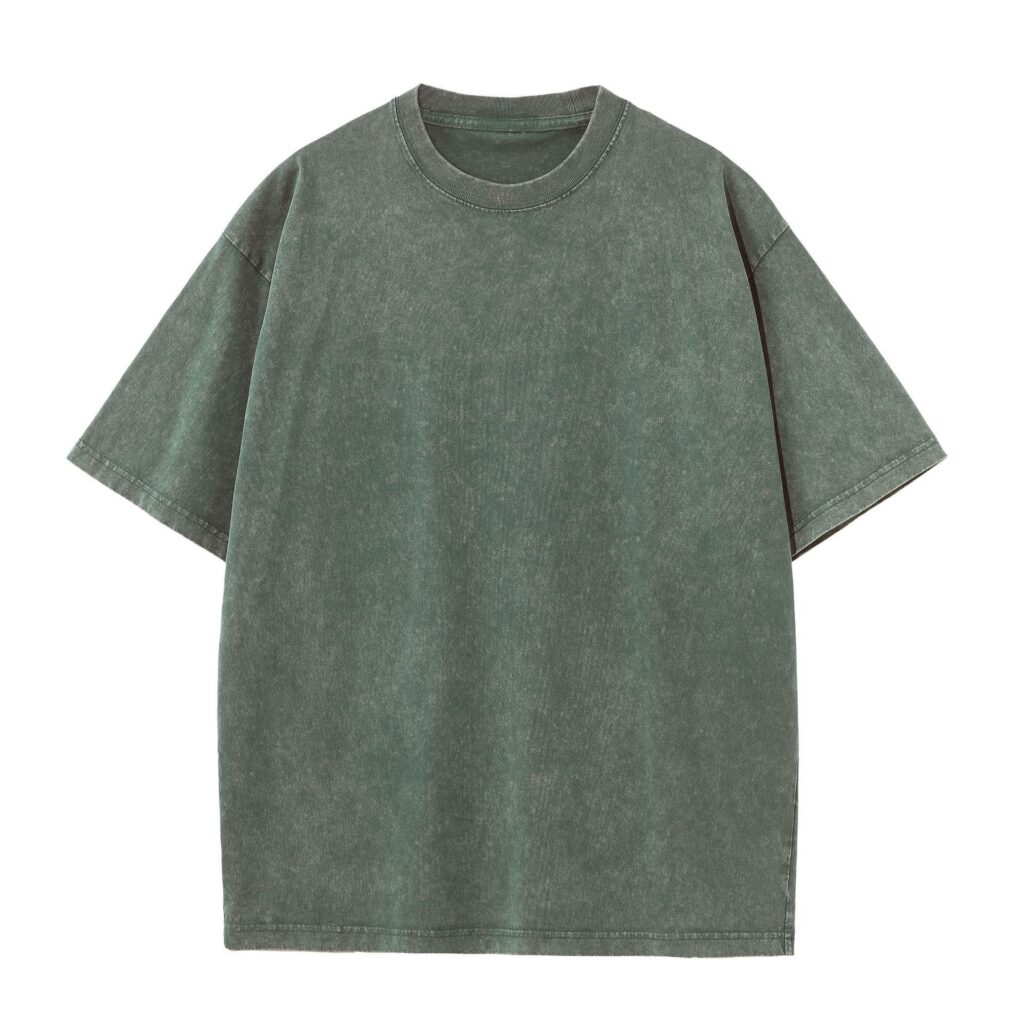 American-style Stir-fried Snowflake Batik Crewneck Short Sleeves