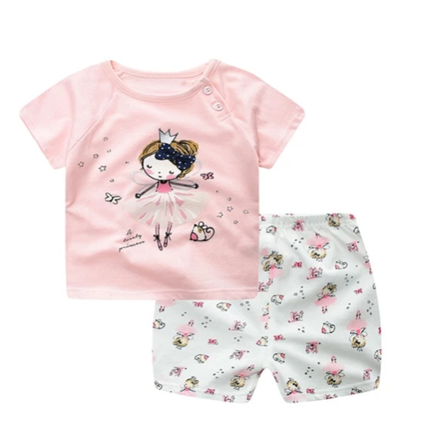 Cartoon Clothing Baby Boy Summer Clothes T-shirt Baby Girl Casual Clothing Sets - Image 40