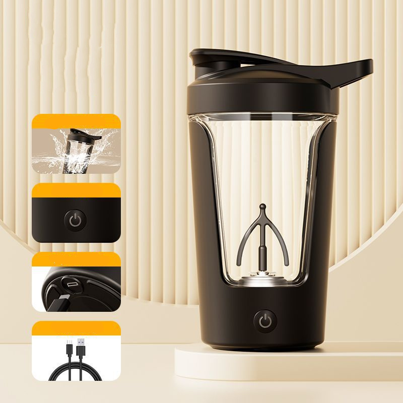 400ML 14oz Electric Protein Powder Mixing Cup Automatic Shaker Mixer Shake Bottle Milk Coffee Blender Kettle Fro Gym 1200mAh - Image 19