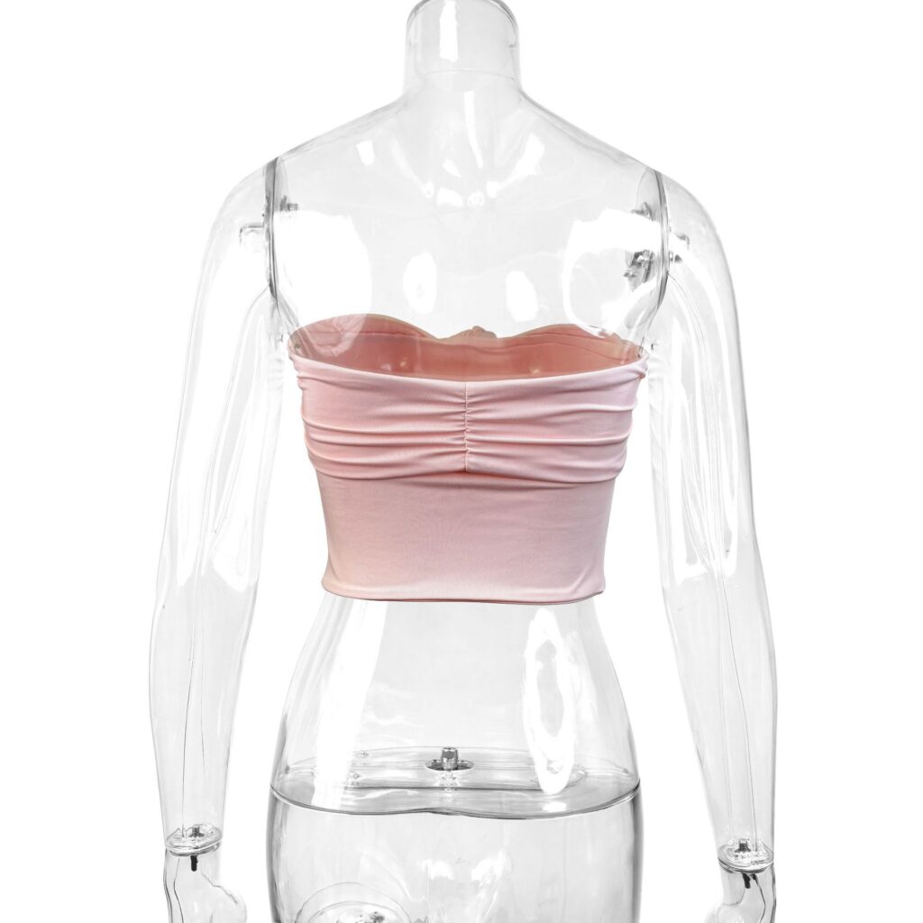Women's Push-Up Tube Top With Midriff Exposed