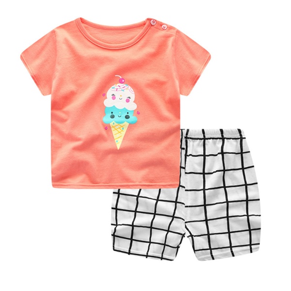 Cartoon Clothing Baby Boy Summer Clothes T-shirt Baby Girl Casual Clothing Sets - Image 22