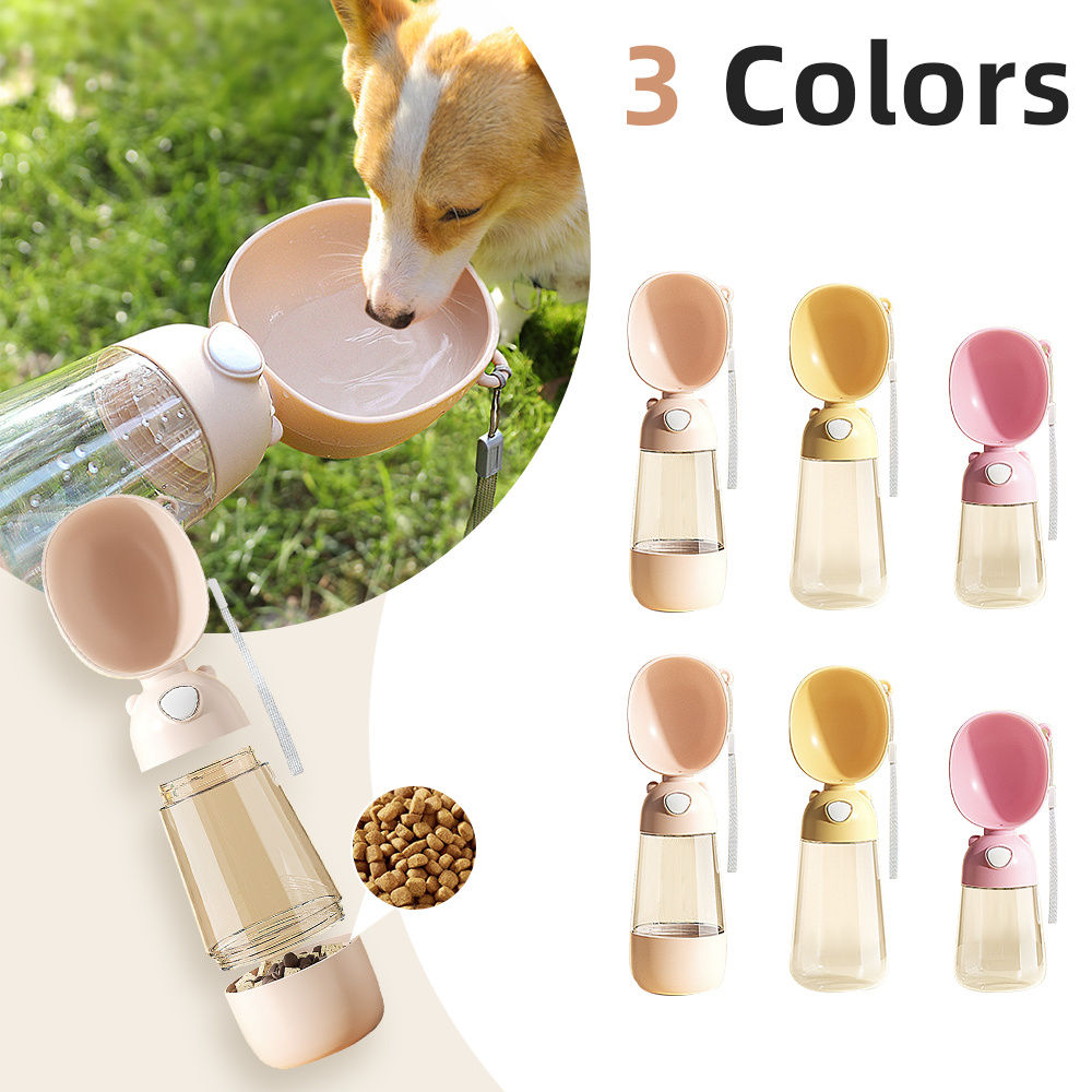 Portable Dog Water Bottle Food And Water Container For Pet Pets Feeder Bowl Outdoor Travel Drinking Bowls Water Dispenser - Image 1