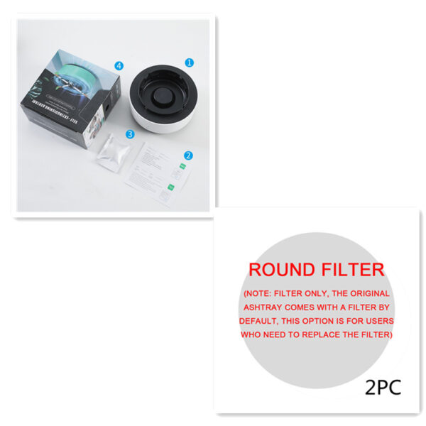 Smoke Removal Air Purification Ashtray Anion Purification Practical Automatic Purifier Ashtray Portable Gadgets For Car Ashtray - Image 23