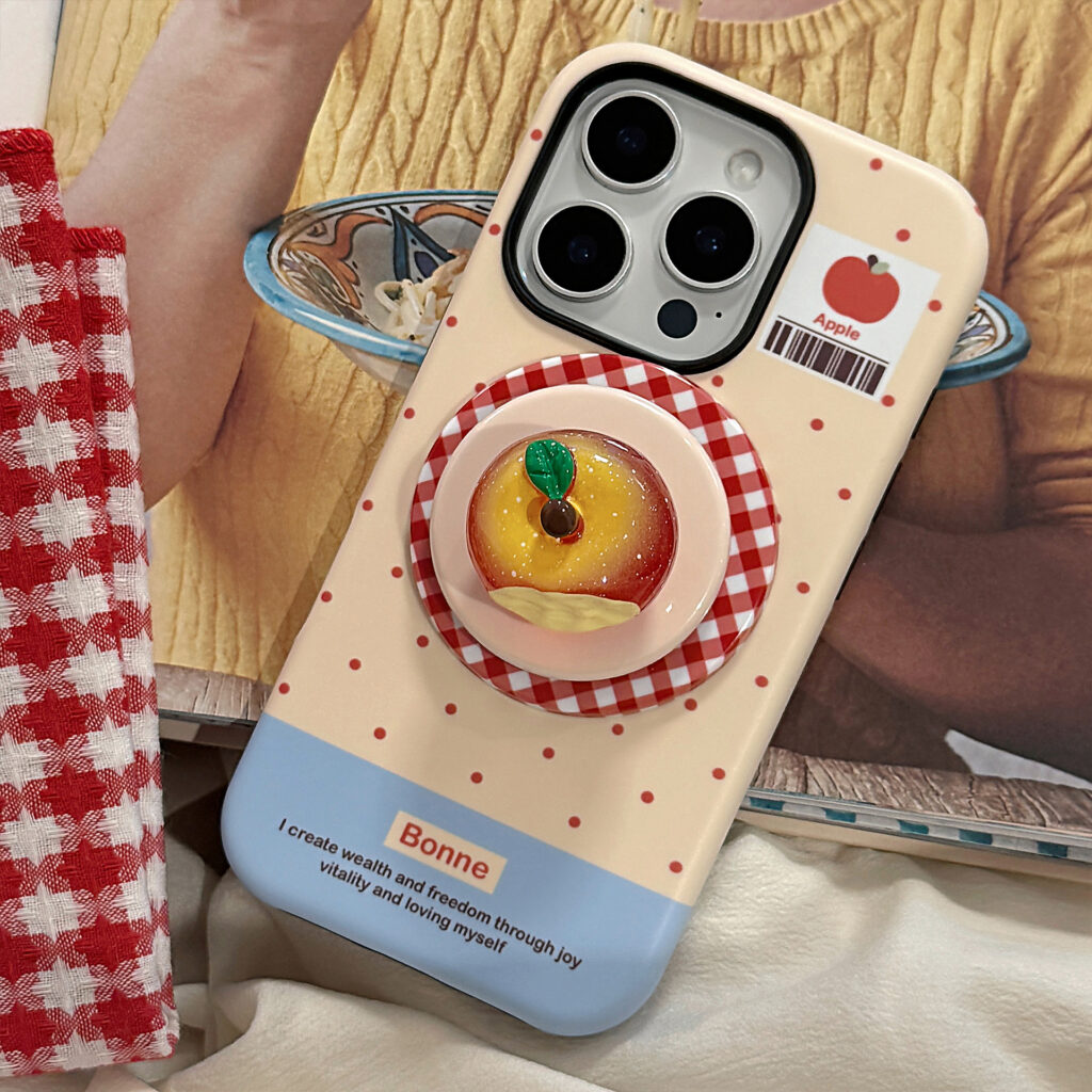 3D Luminous Magnetic Suction Stand Phone Case
