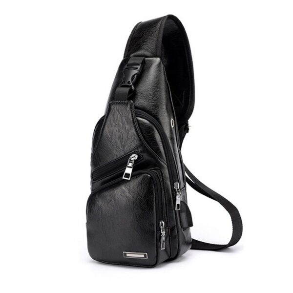 Men USB Charging Bag Men Chest Bag For Custom PU PVC Shoulder Bag Diagonal Package Messenger Travel Bag Cross Body Bags - Image 23