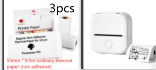 Portable Mini Thermal Label Printer Home Photo Printer Student Wrong Question Printer Bluetooth-compatible Mini Label Printer Price Tag - Image 79