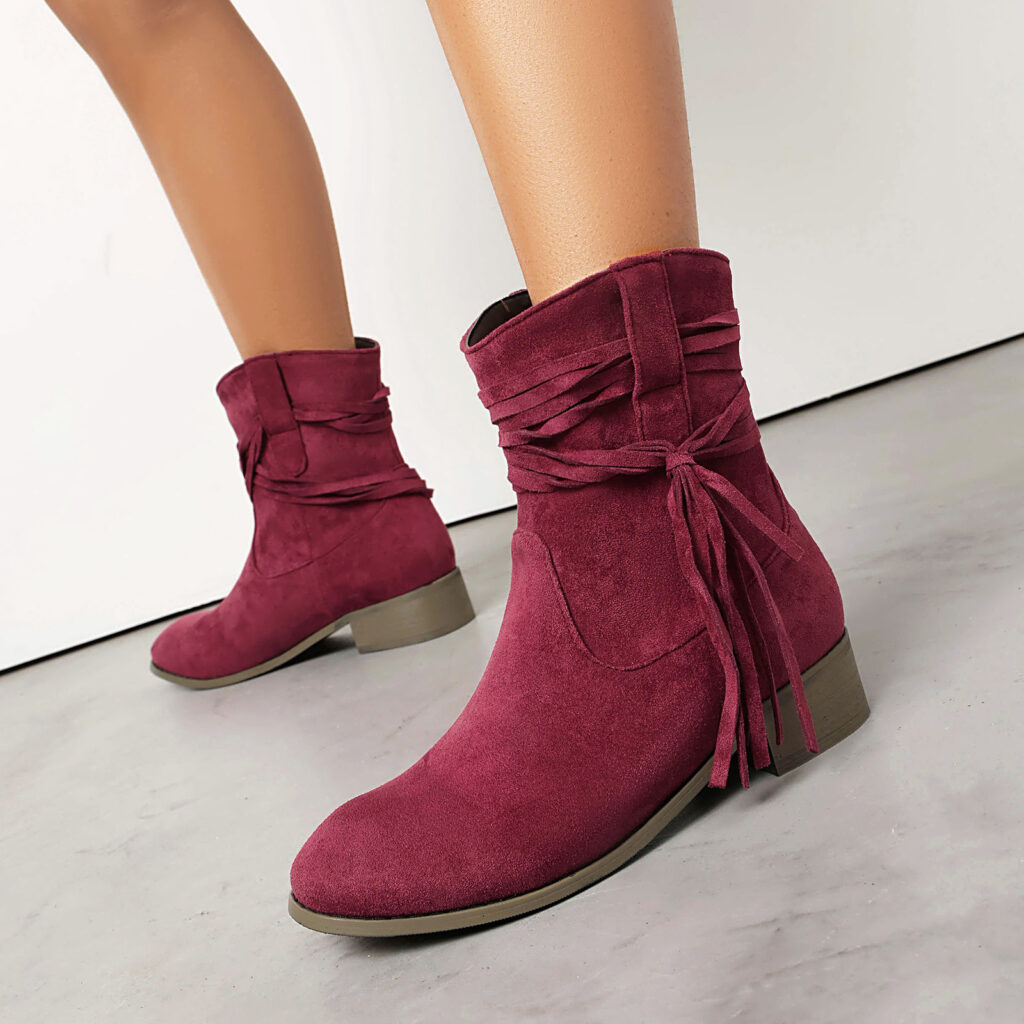 Tassel Women's Casual Ankle Boots