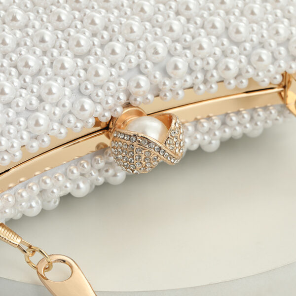 Pearl Handheld Dinner Handheld Handle Shoulder Bag - Image 9
