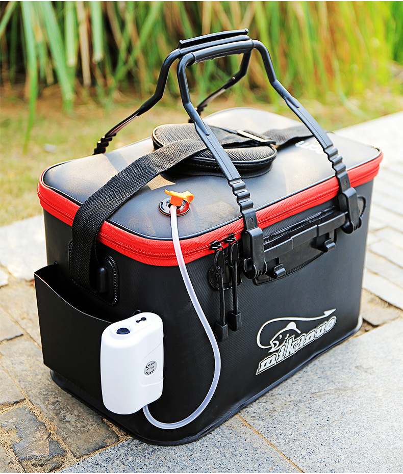 EVA Portable Fishing Bag Folding Thicken Live Fishing Box Tank Bucket Camping Fishing Tackle Fishbox Storage Bag - Image 16