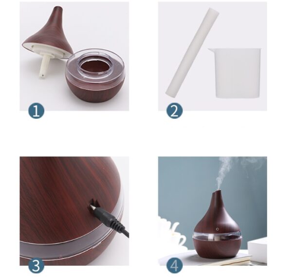 Wood grain tip humidifier air purifier - Image 5