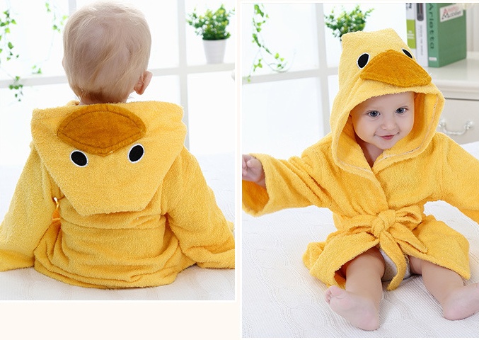 Cartoon Cute Animal Modeling Baby Bath Towels Baby Bathrobes Cotton Children