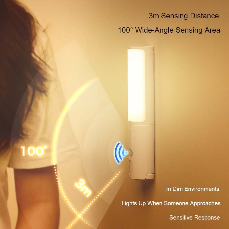 New Style Smart Human Body Induction Motion Sensor LED Night Light For Home Bed Kitchen Cabinet Wardrobe Wall Lamp - Image 10