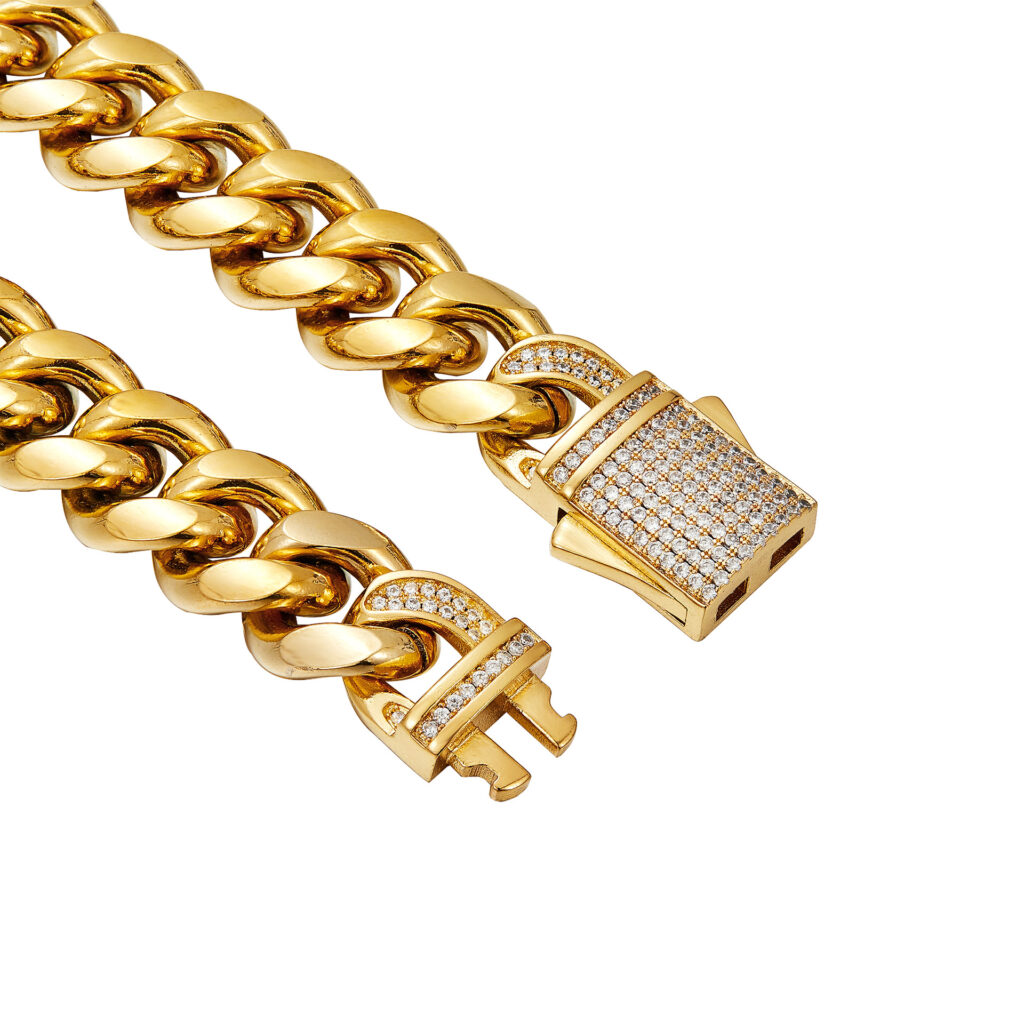 New Mens Necklace Stainless Steel Cuban Chain