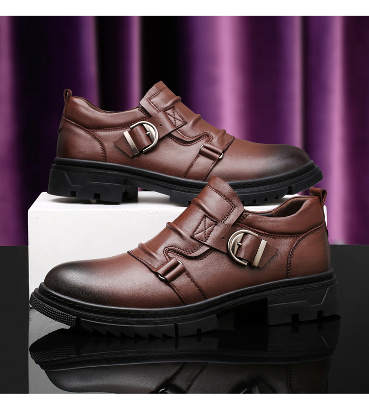 Platform All-match Hollowed-out Mid-heel Strappy Sandals