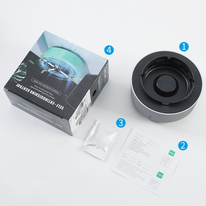 Smoke Removal Air Purification Ashtray Anion Purification Practical Automatic Purifier Ashtray Portable Gadgets For Car Ashtray - Image 12
