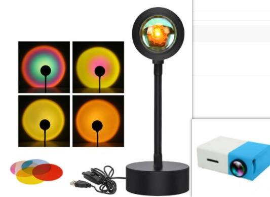 Sunset Projection Lamp Sunset Projector Night Light Wall Decoration Lighting - Image 20