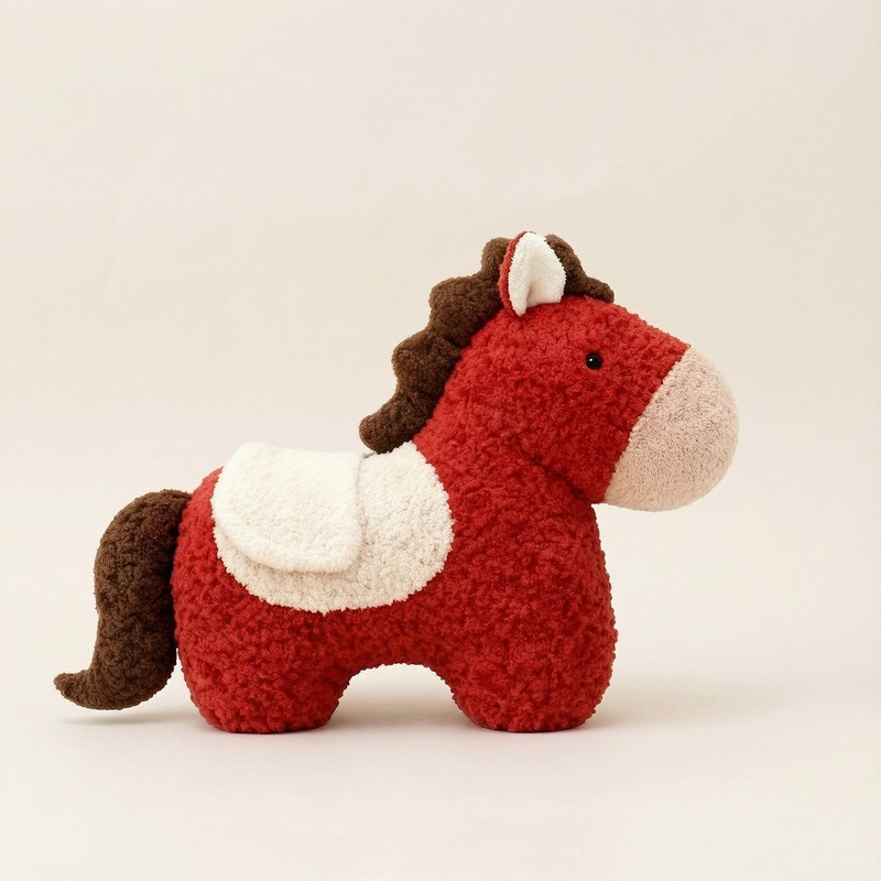 Plush Throw Pillow Spring Festival Horse Year New Decorative Ornaments - Image 3