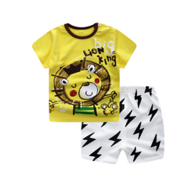 Cartoon Clothing Baby Boy Summer Clothes T-shirt Baby Girl Casual Clothing Sets - Image 11