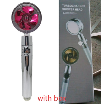 Shower Head Water Saving Flow 360 Degrees Rotating With Small Fan ABS Rain High Pressure Spray Nozzle Bathroom Accessories - Image 56