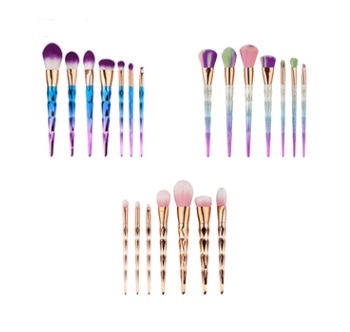 7 makeup brushes, makeup tools, diamond makeup brush foundation brush - Image 5