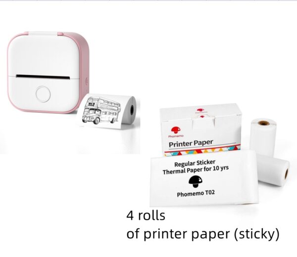 Portable Mini Thermal Label Printer Home Photo Printer Student Wrong Question Printer Bluetooth-compatible Mini Label Printer Price Tag - Image 43