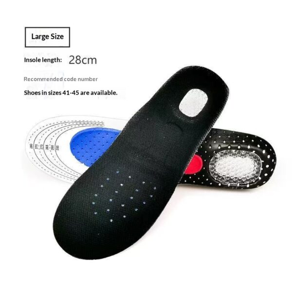 Arch-support Athletic Insoles With Sweat-absorbing Latex Air Cushioning - Image 4