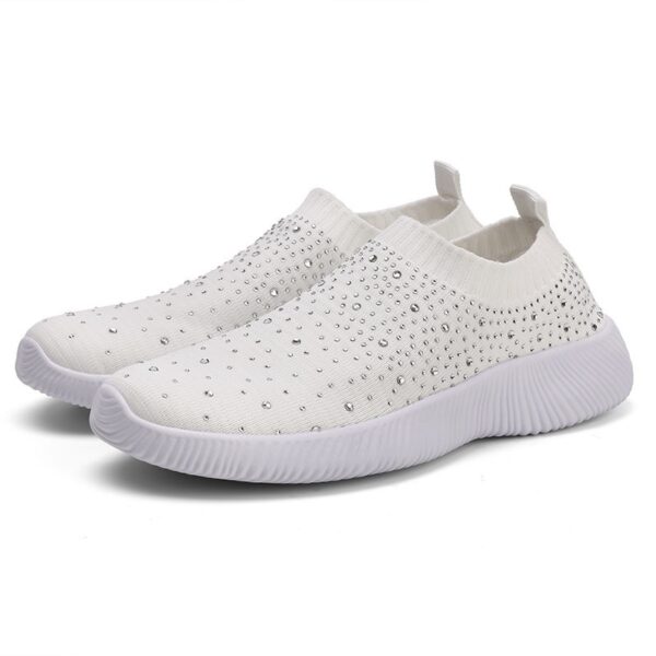Plus-size Lightweight MD-soled Flyknit Stretchy Casual Shoes - Image 5