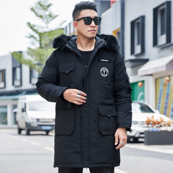 Fat Plus Size Men's Down Jacket - Image 6