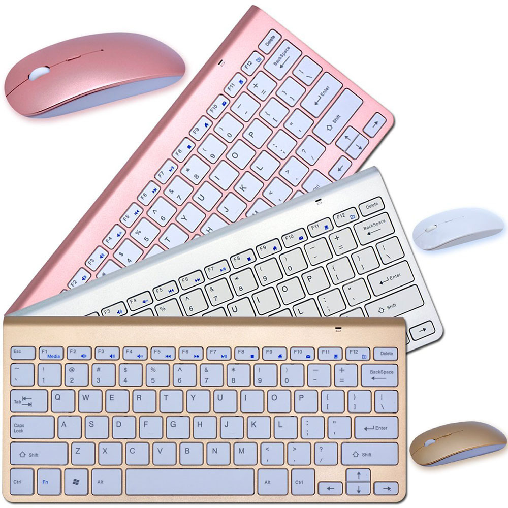 2.4G Wireless Keyboard And Mouse Protable Mini Keyboard Mouse Combo Set For Notebook Laptop Mac Desktop PC Computer Smart TV PS4 - Image 1