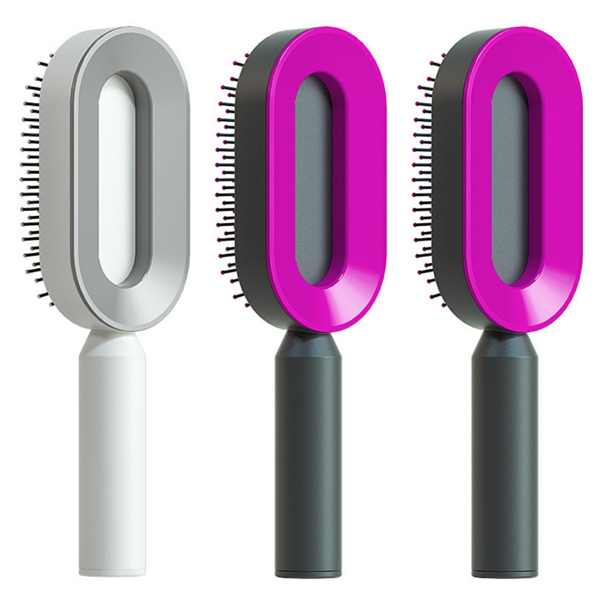 Self Cleaning Hair Brush For Women One-key Cleaning Hair Loss Airbag Massage Scalp Comb Anti-Static Hairbrush - Image 65