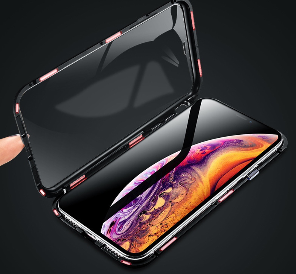 Double-sided glass magnetic king mobile phone case no anti-peep function - Image 1