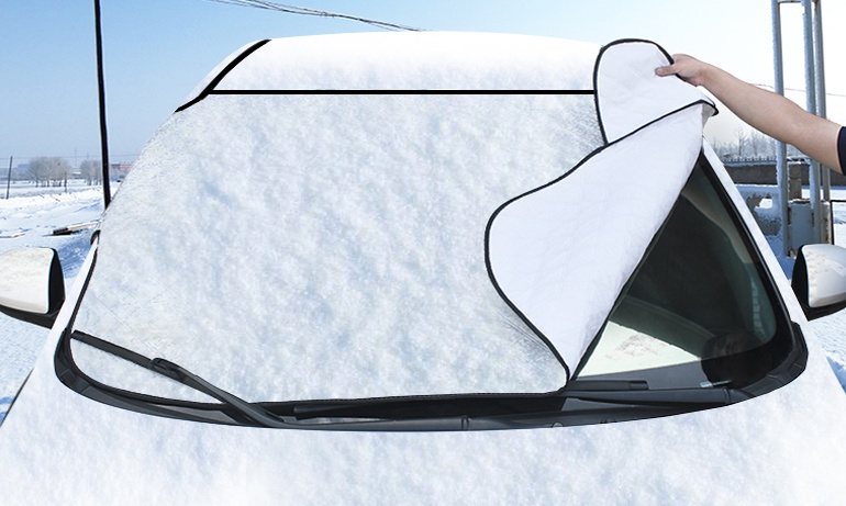 Car snow block front windshield antifreeze cover winter front gear snowboard windshield snow cover frost guard - Image 3