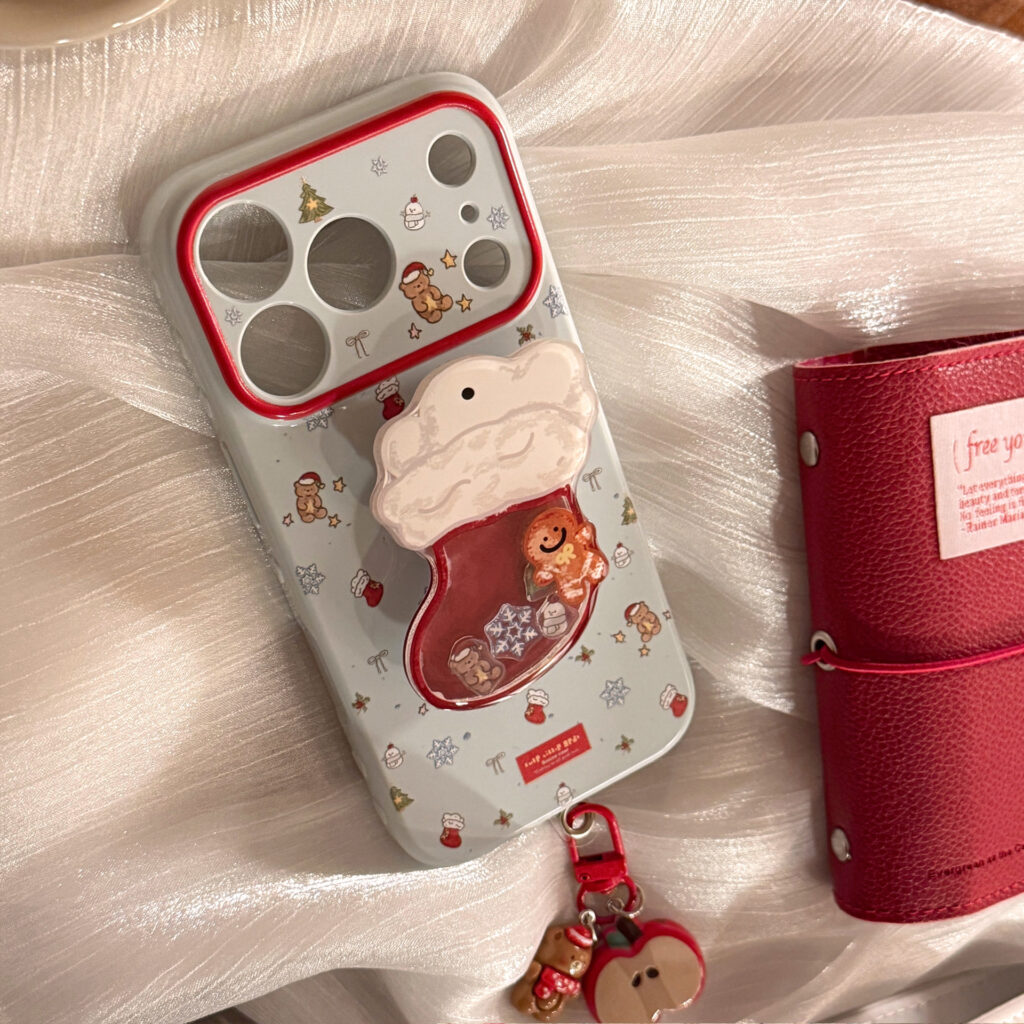Christmas Stocking Shaker Stand Phone Case