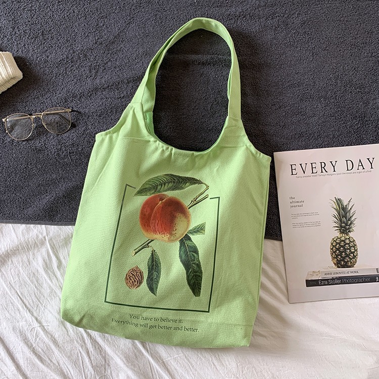 Insimple Handheld Printed Canvas Bag