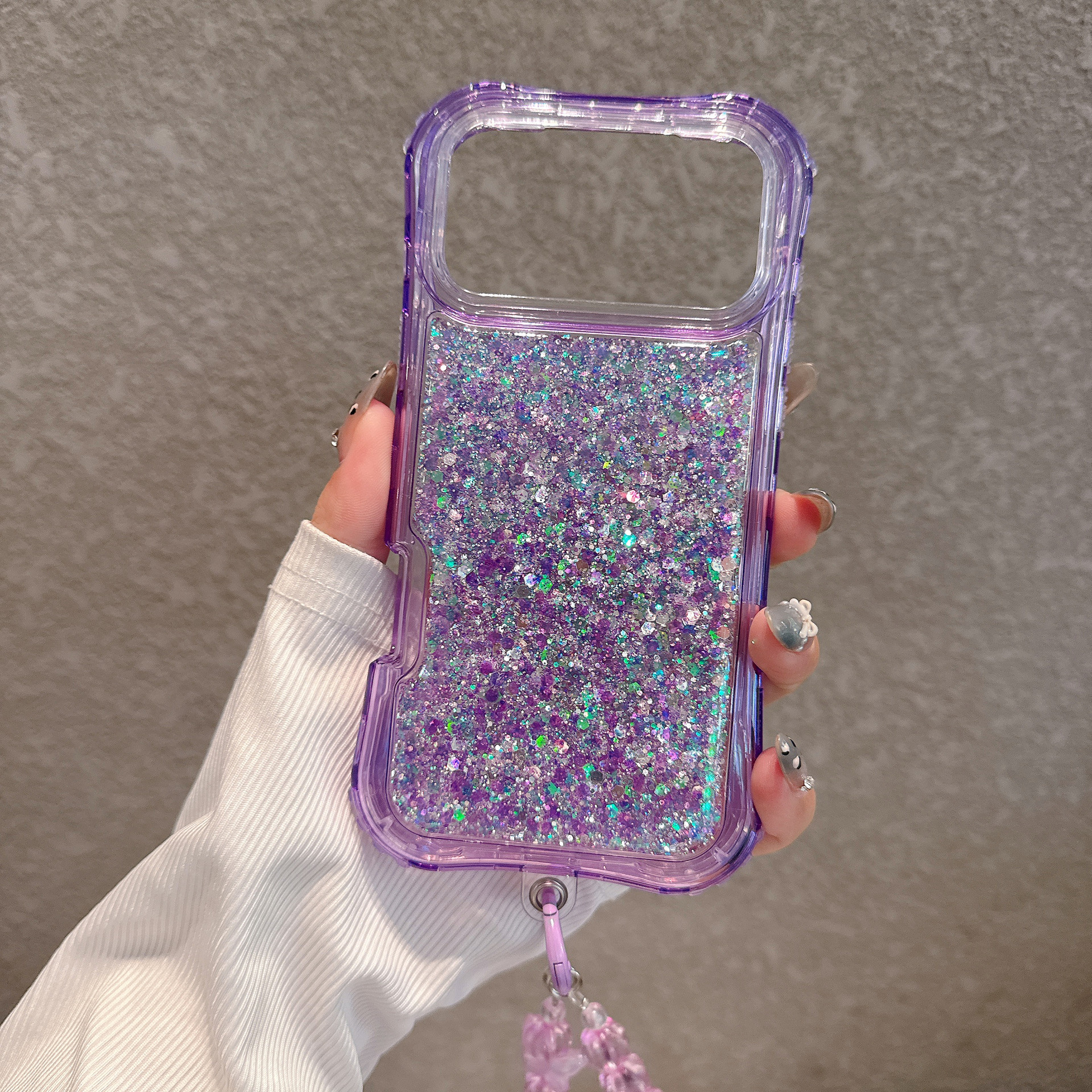 South American-style Slimming Phone Case With 3-in-1 Glitter Epoxy Drop-proof Design And A Matching Bracelet - Image 31