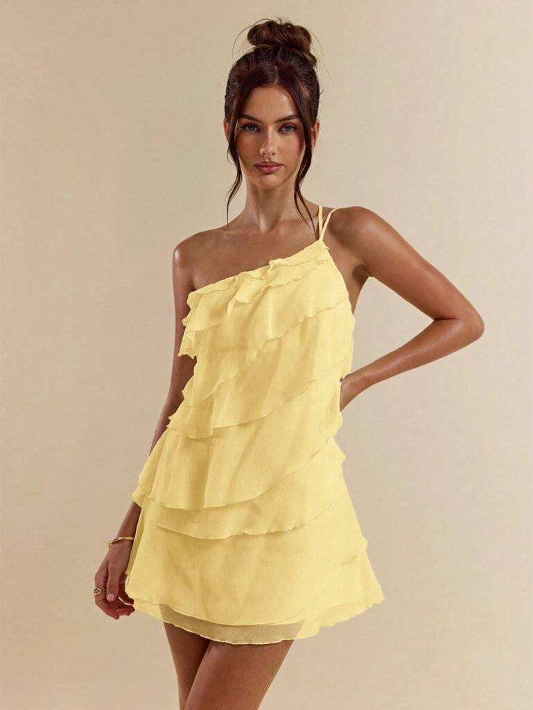 Elegant Backless Versatile Slim-fit Slash-Neck Slip Dress For Women