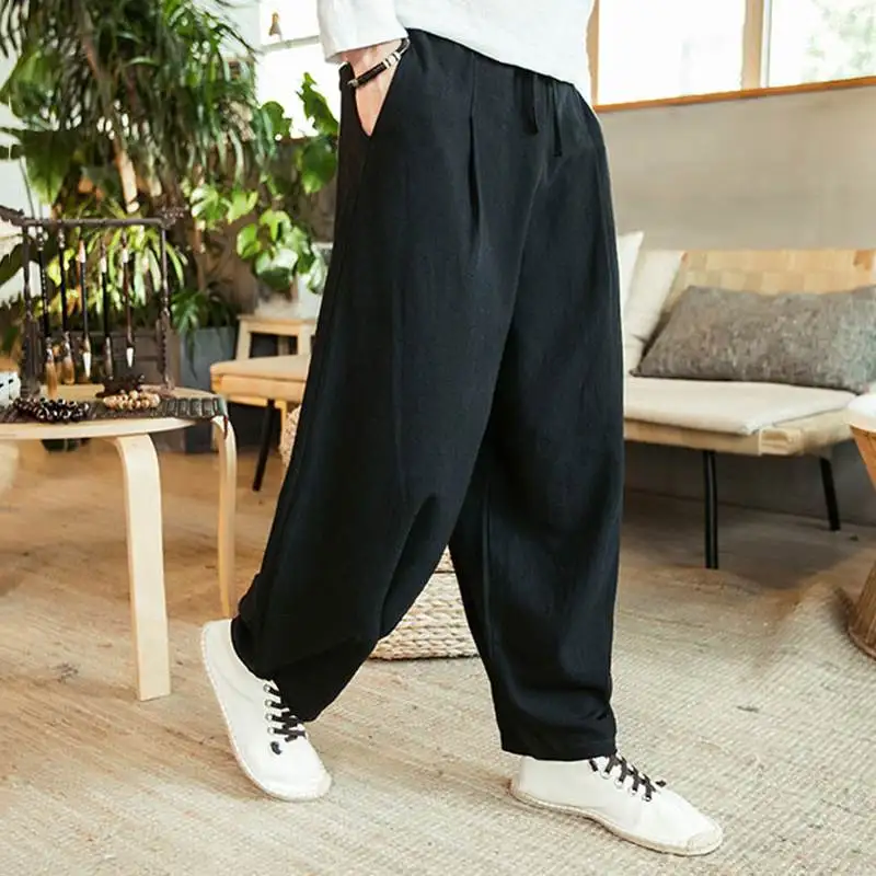 Chinese style large fat wide leg pants - Image 9