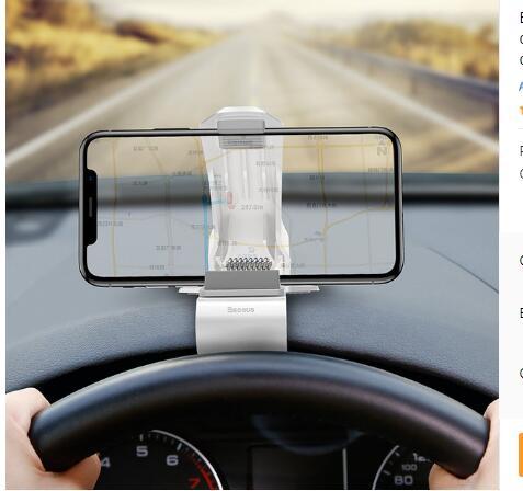 Buckle Style 360 Degree Car Phone Clip - Image 12