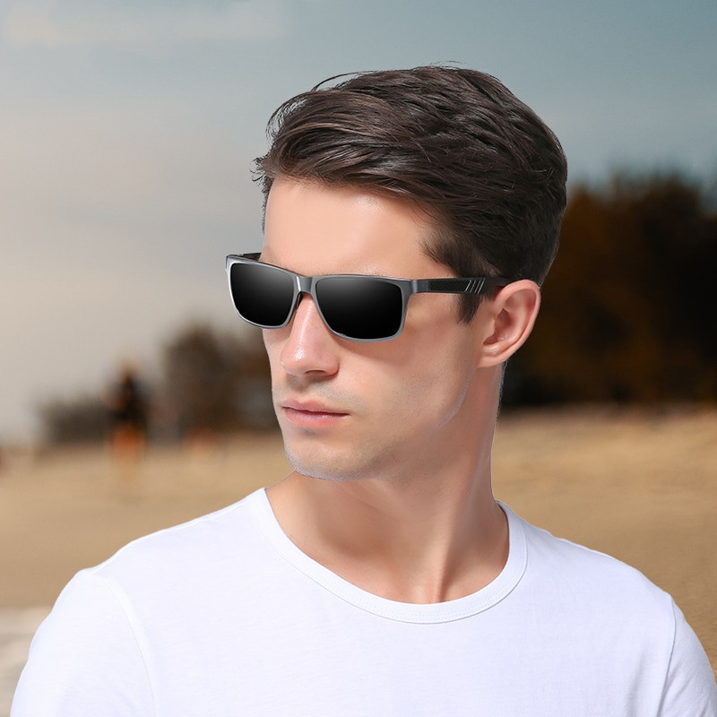KINGSEVEN Men Polarized Sunglasses Aluminum Magnesium Sun Glasses Driving Glasses Rectangle Shades For Men Oculos masculino Male - Image 1