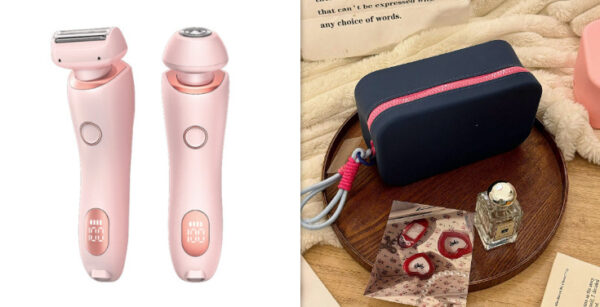 2 In 1 Hair Removal Epilator USB Rechargeable Trimmer Women Body Razor Face Leg Armpit Bikini Hand Pubic Shaver Hair Remover - Image 29