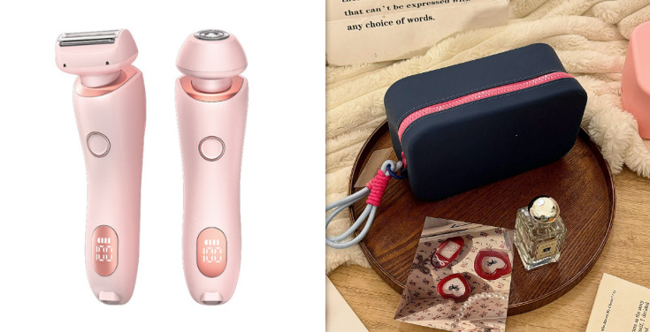 2 In 1 Hair Removal Epilator USB Rechargeable Trimmer Women Body Razor Face Leg Armpit Bikini Hand Pubic Shaver Hair Remover - Image 29