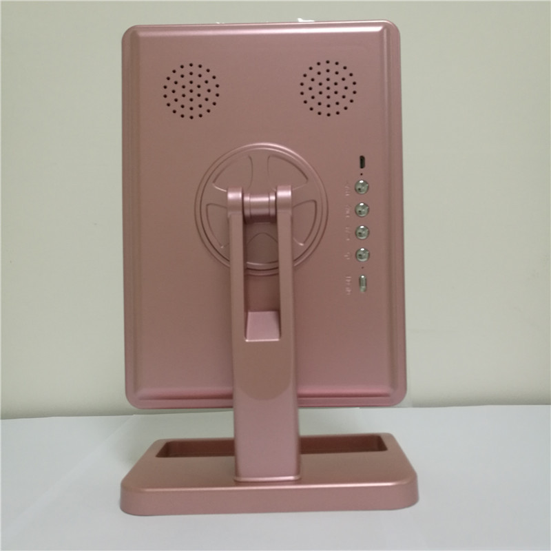 Touch Screen Makeup Mirror With 20 LED Light Bluetooth Music Speaker 10X Magnifying Mirrors Lights - Image 3