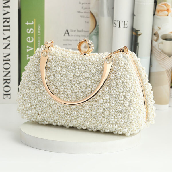 Pearl Handheld Dinner Handheld Handle Shoulder Bag - Image 10