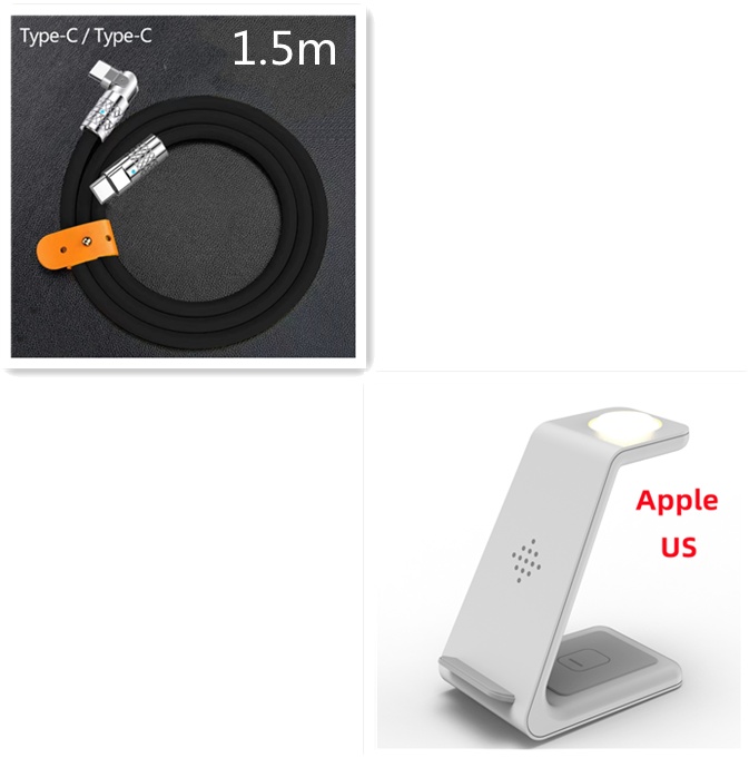 3 In 1 Fast Charging Station Wireless Charger Stand Wireless Quick Charge Dock For Phone Holder - Image 72